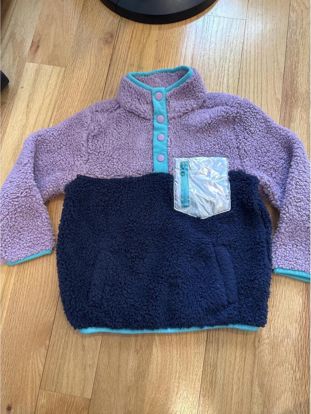 Toddler Colorblock Fleece Pullover Jacket